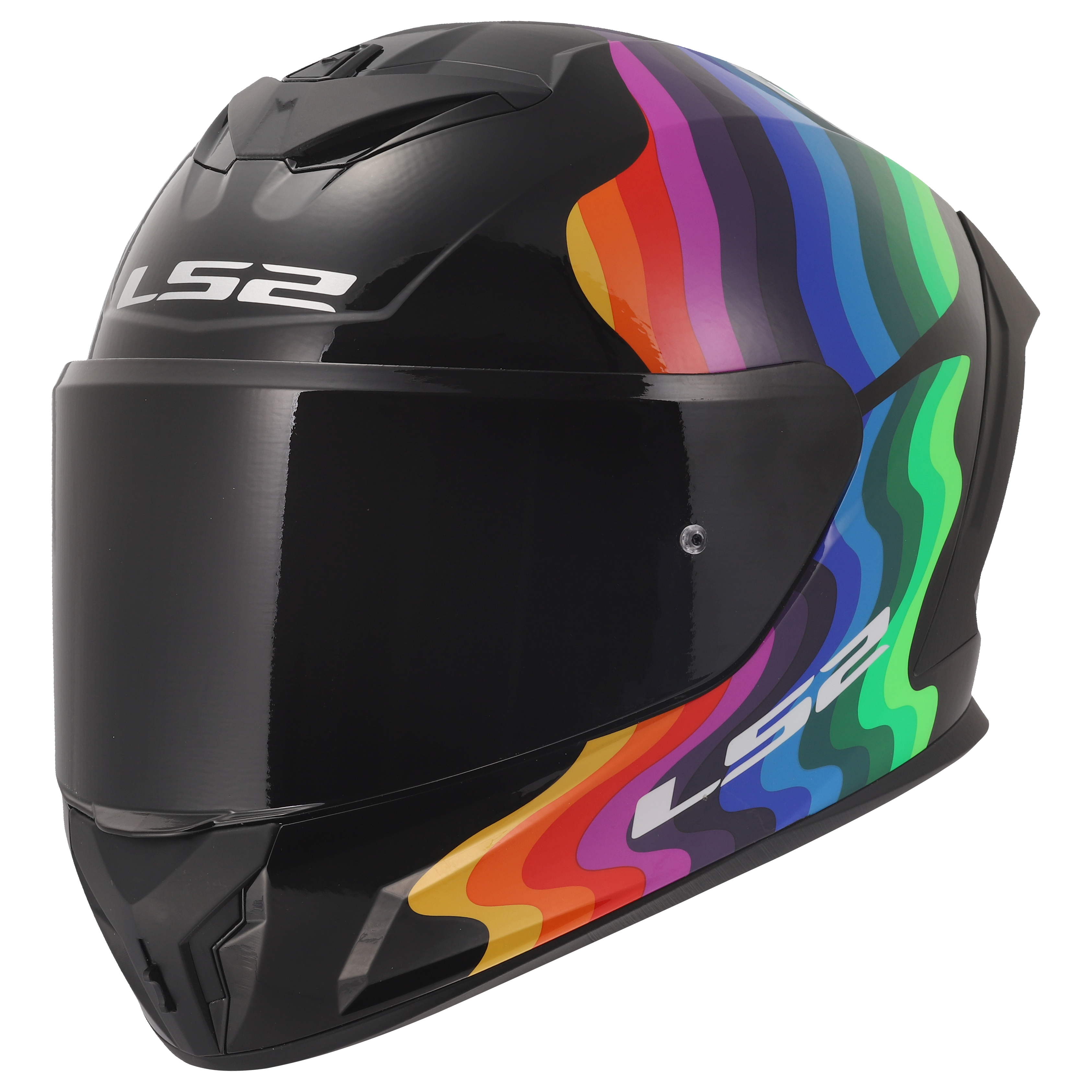 LS2 FF820 RAPID III FLOW BLACK MULTI 168200312 (2)